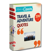 200 Travel & Adventure Quotes - Canva Editable Templates